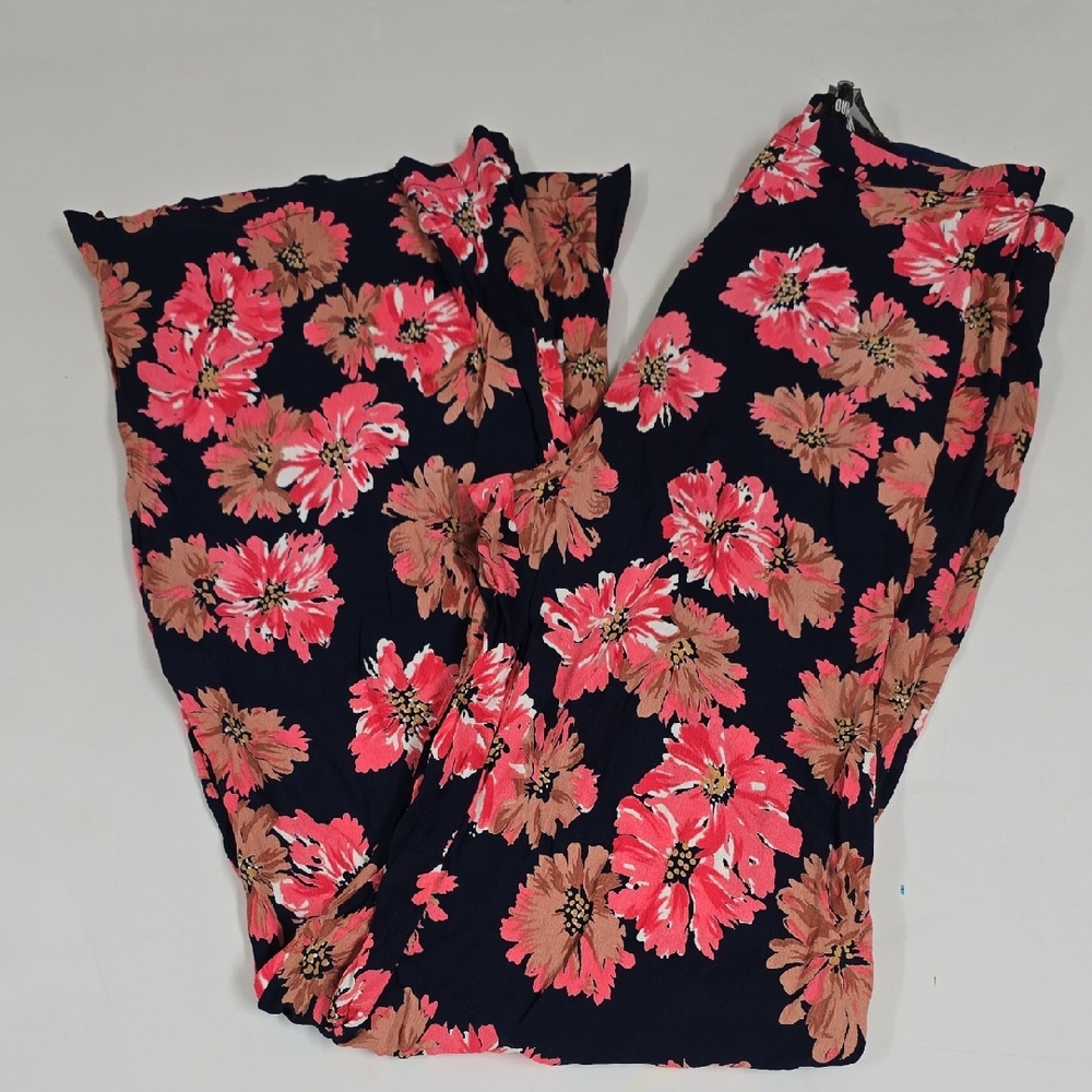 Reformation Navy Floral Print Garment